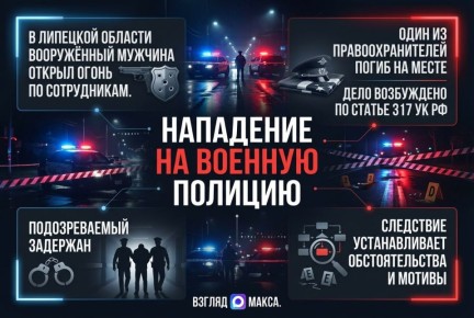 В Липецкой области возбуждено уголовное дело после нападения на сотрудников военной полиции в Чаплыгинском округе