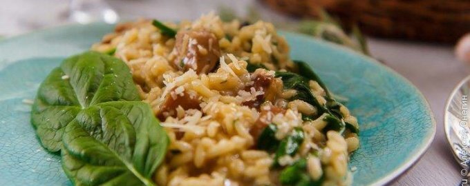 Итальянское ризотто с шпинатом и грибами: новое прочтение классики