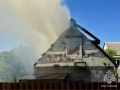 Надворная постройка из газоблока горела на ул. Донской в селе Ольховец Лебедянского округа