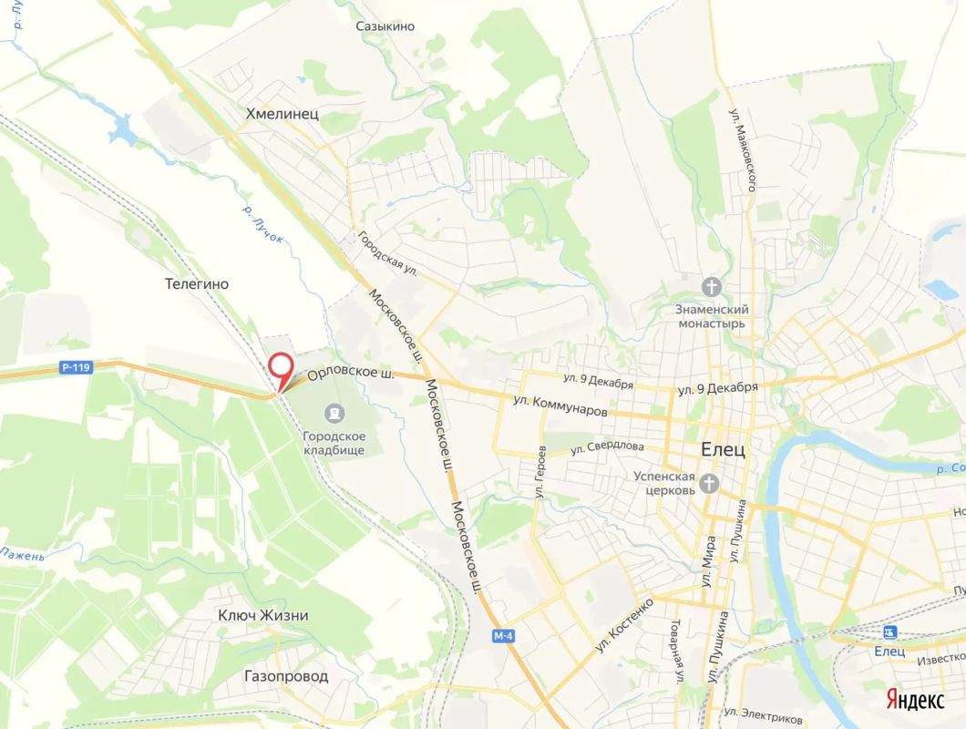Ограничат движение на Орловском шоссе в Ельце в районе городского кладбища