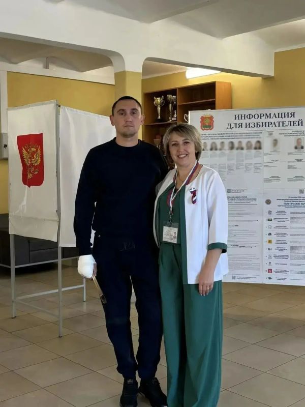 Ветераны СВО приходят на выборы семьями Ветераны СВО приходят на выборы семьями