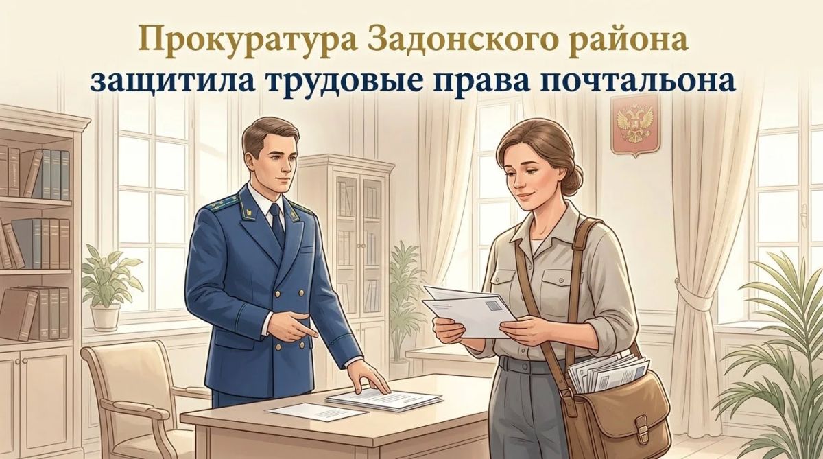 Прокуратура Задонского района защитила трудовые права почтальона