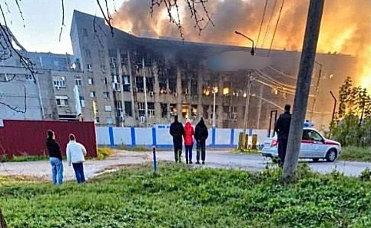 Завод «Энергия» в Липецкой области после ударов ракетами